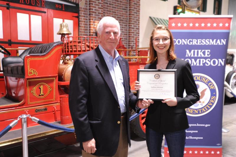 Anthea Johnson, a student leader of the year