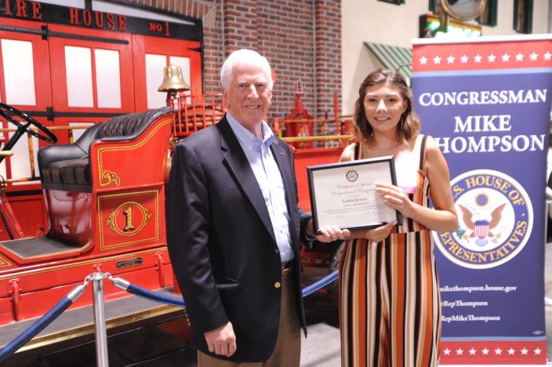 Larkin Dwyer, a student leader of the year