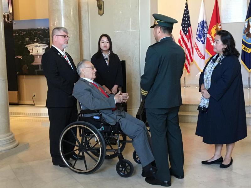 Korean War Unknown was presented with the Korean Ambassador for Peace Medal
