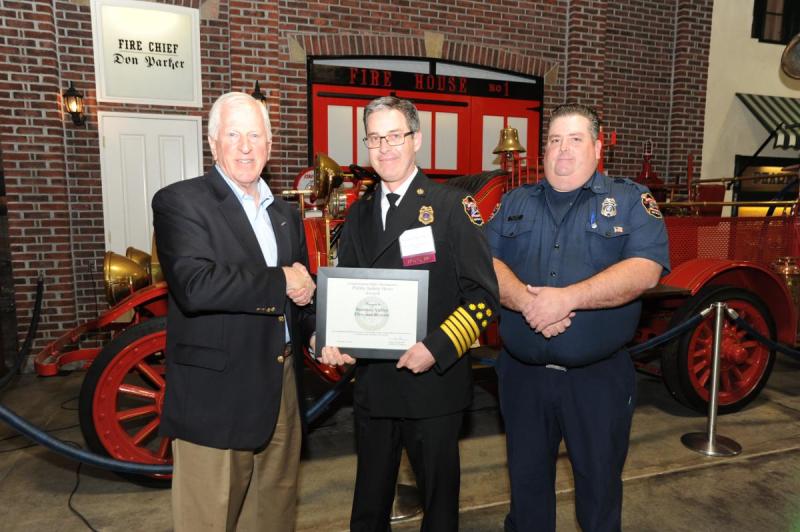 ​Mike Thompson presenting Public Safety Hero Award to Sonoma Valley Fire and Rescue