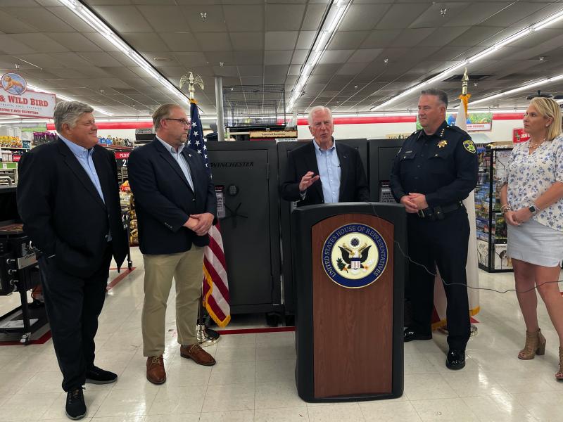 Thompson Holds Press Conference in Woodland