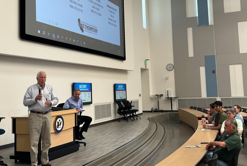 Thompson, Former Social Security Commissioner O'Malley Host Social Security Town Hall in Davis