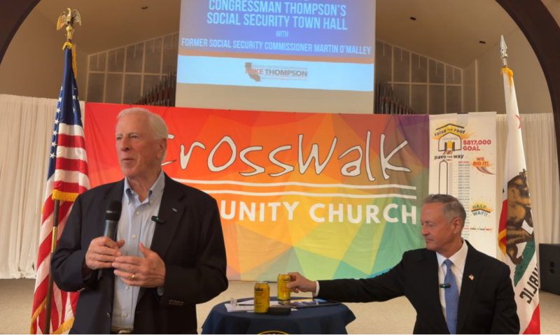 thompson, former Social Security Commissioner O'Malley Host Social Security Town Hall in Napa