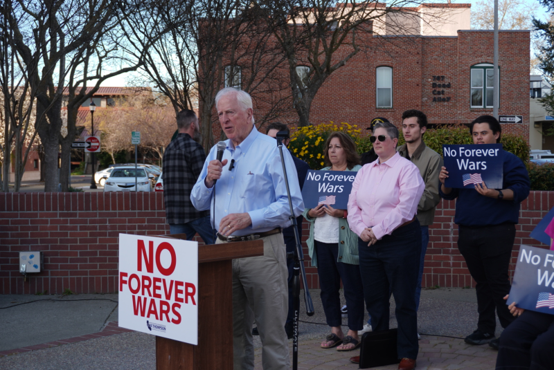 Mike Thompson Leads over 700 Community Members in Napa and Woodland for "No Forever Wars"