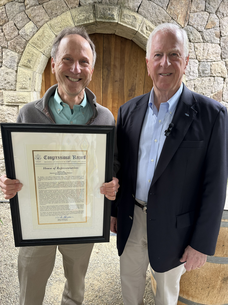 Thompson Announces 2026 Sonoma County Climate Crisis Champion